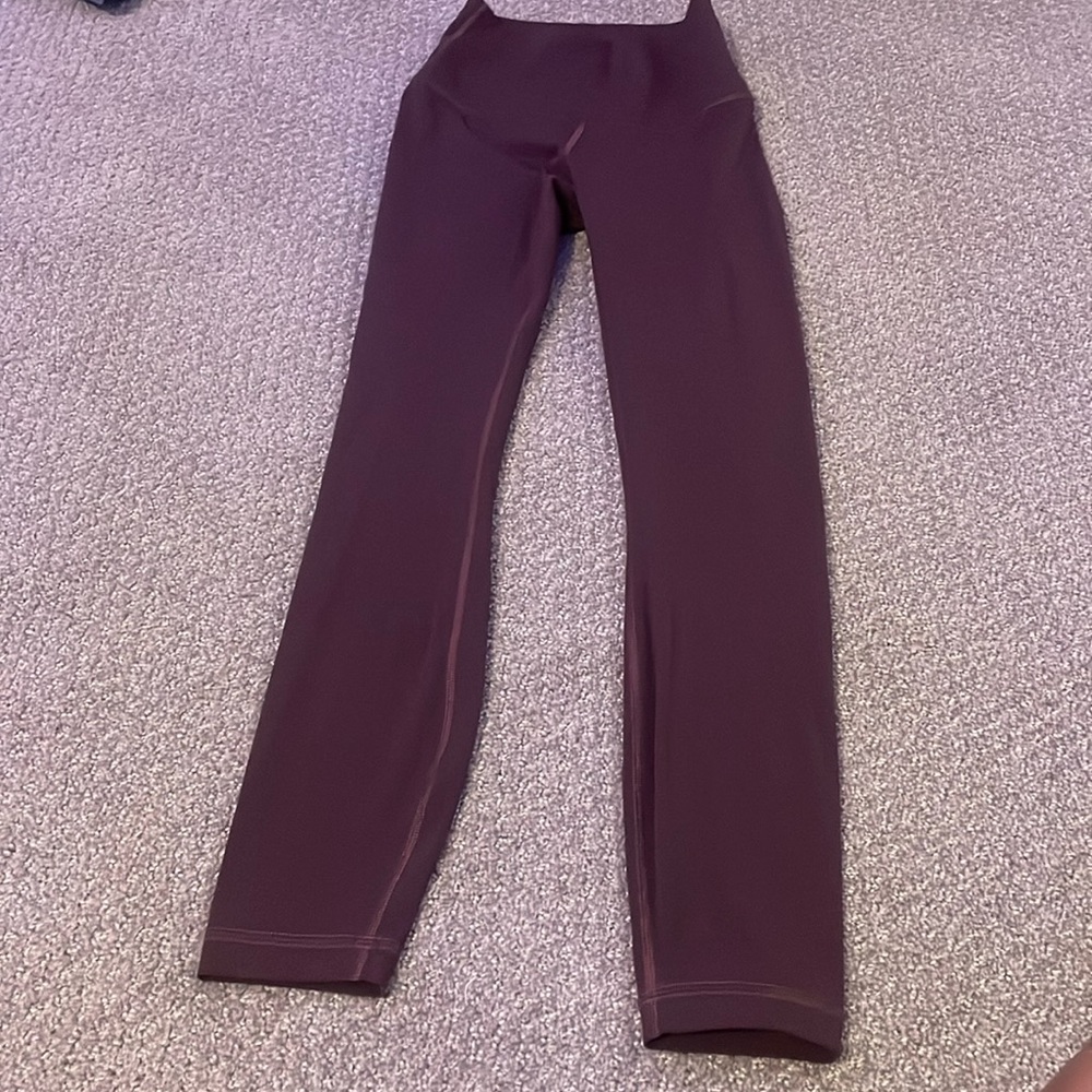 DARK PURPLE/BROWN LULULEMON LEGGINGS